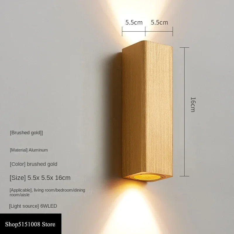 GlowLuxe - Modern LED Wall Lamp for Bedroom & Hallway
