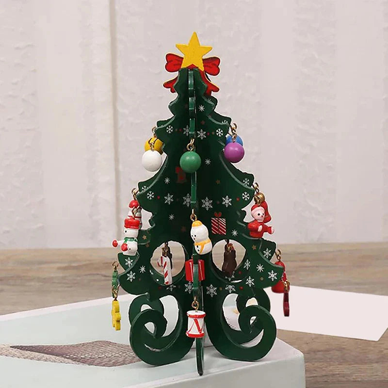 WoodDecor - Charming 3D Christmas Tree