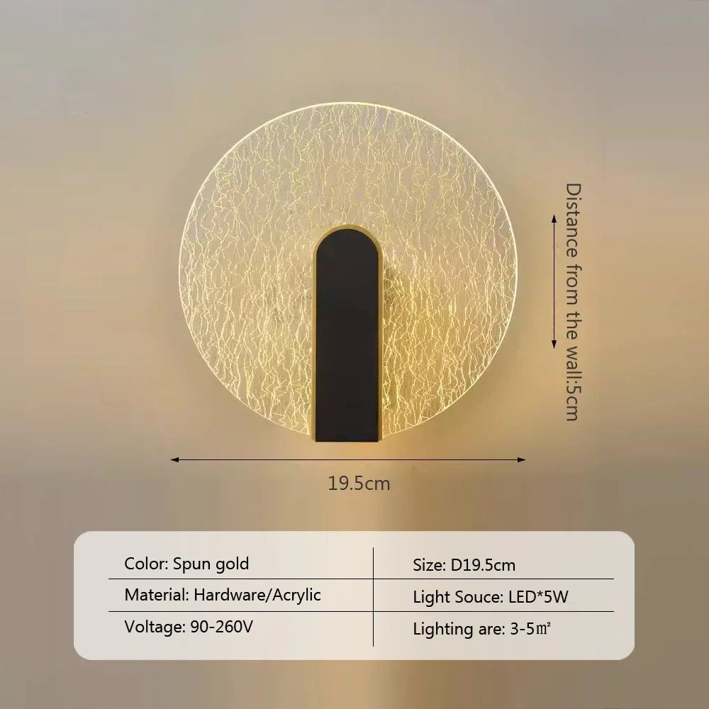 NordicGlow - LED Wall Lamp made of Acrylic for Bedroom and Living Room