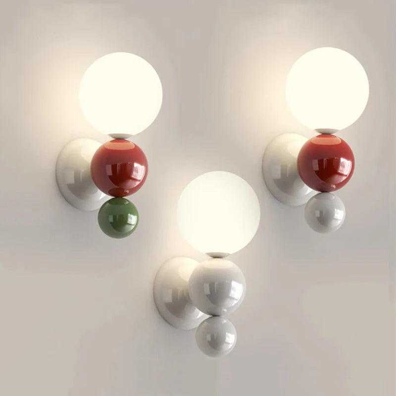 PearlGlow - Nordic LED Wall Lamp with Adjustable Color Lighting