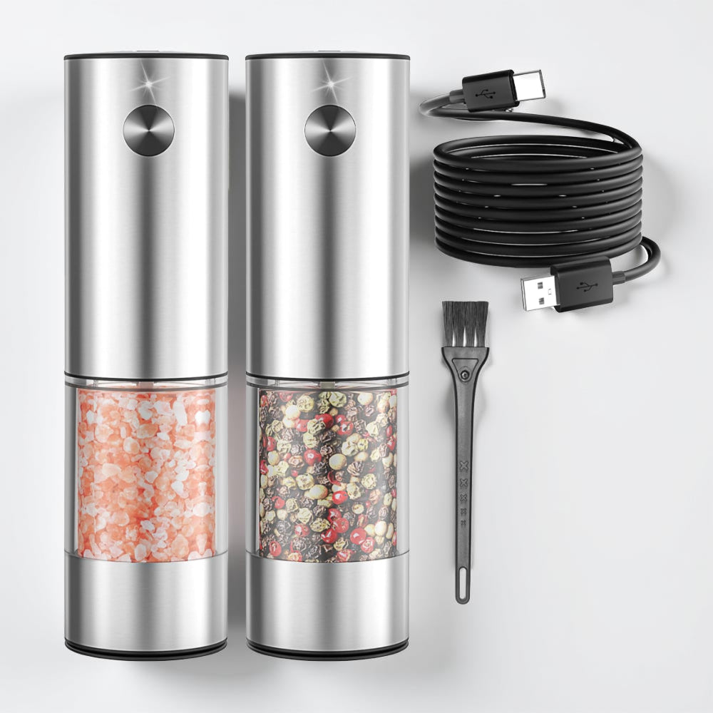 Zout Pepermolen Elektrisch Oplaadbaar Keuken Set