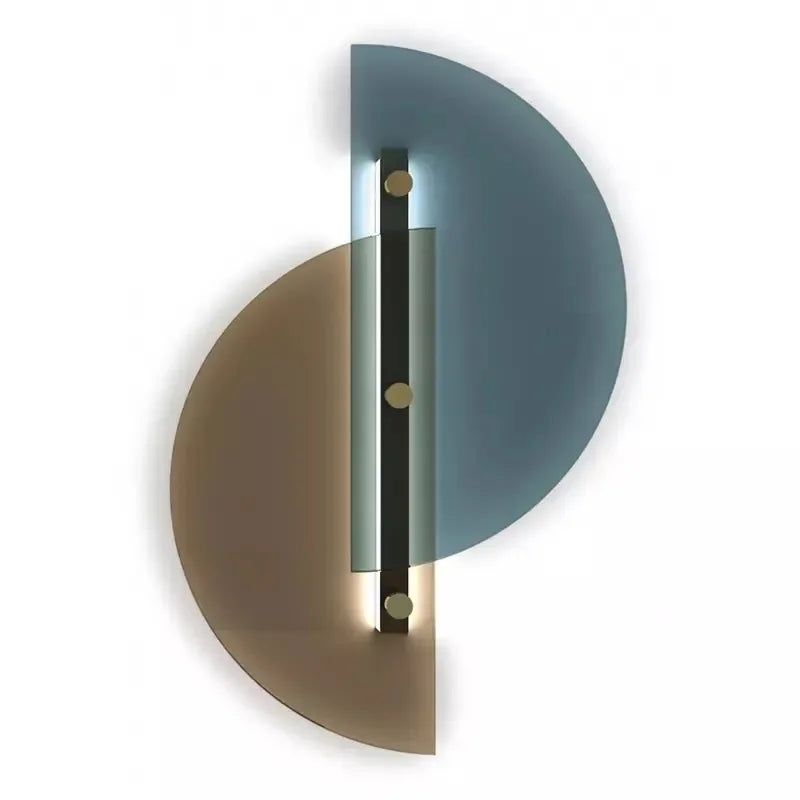 LichtBoog - Lámpara de pared de vidrio semiesférica creativa diseño moderno