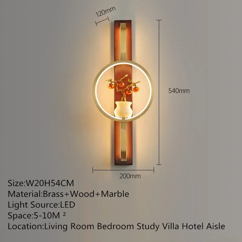 MessingLuxe - Lámpara de pared contemporánea