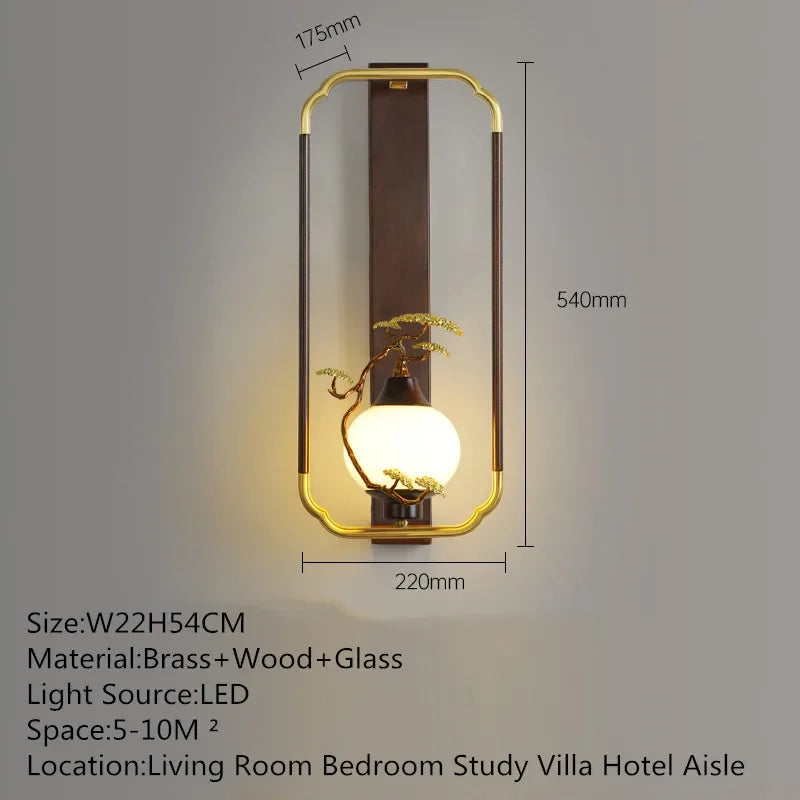 MessingLuxe - Lámpara de pared contemporánea