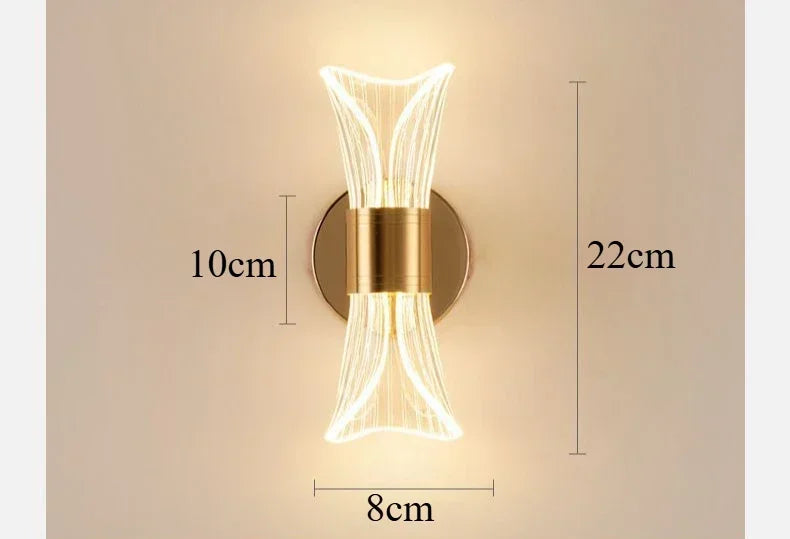 GlowCurve - Modern LED Wall Lamp for Bedroom and Living Room