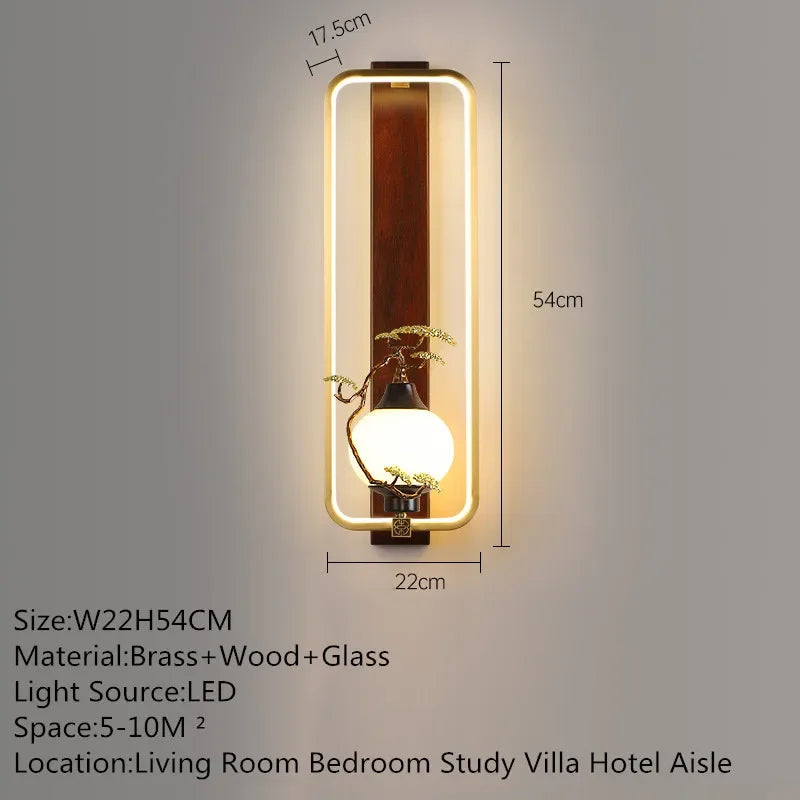 MessingLuxe - Lámpara de pared contemporánea