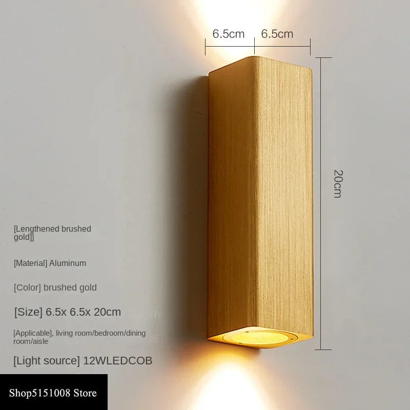GlowLuxe - Modern LED Wall Lamp for Bedroom & Hallway