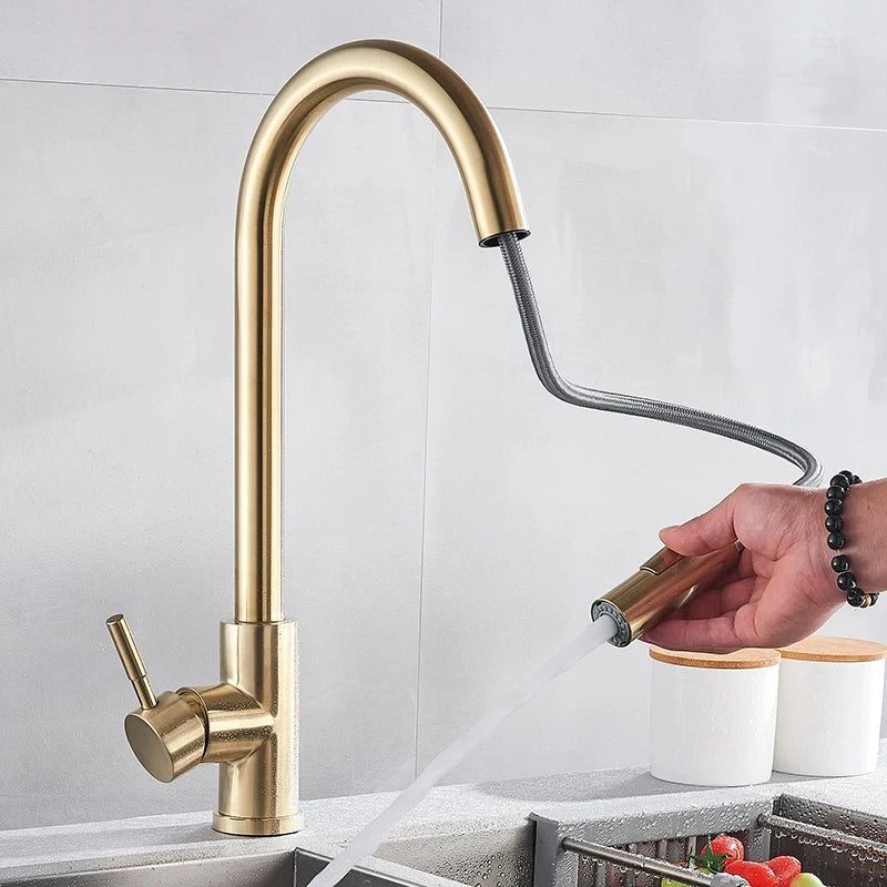 AquaTurn – 360° Rotating Kitchen Faucet with Flexible Handle