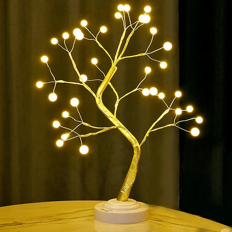 ZenGlow - LED Bonsai Tree Lamp, Decorative Table Lamp for Living Room & Bedroom