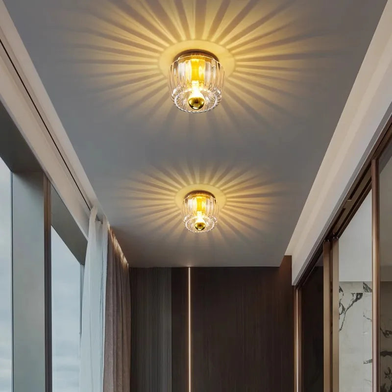 BauhausLicht - Lámpara de Pared de Cristal con Casquillo E14 para Salón y Pasillo