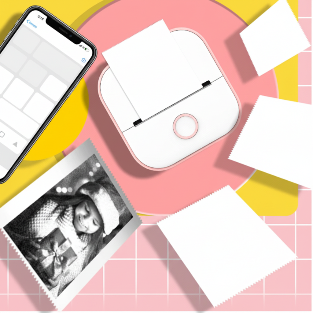 Stampante Termica Portatile Senza Inchiostro Foto Adesivi