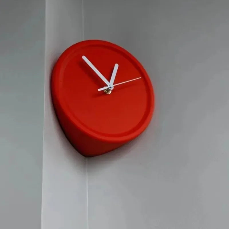 SilentCorner - Reloj de pared silencioso sin taladro para esquinas en casa