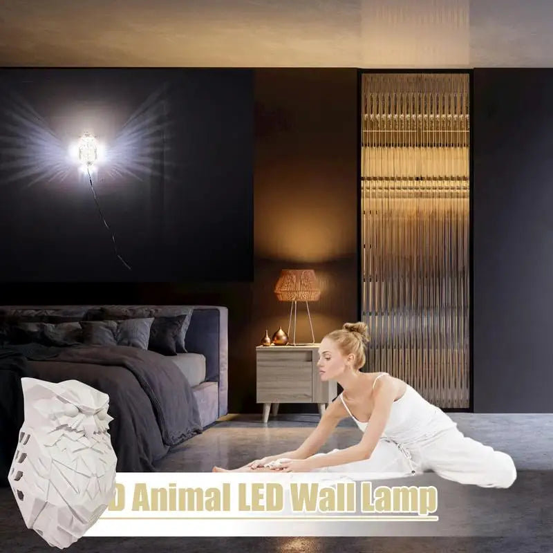 OwlLight - 3D Uilvormige Wandlamp voor Slaapkamer en Gang