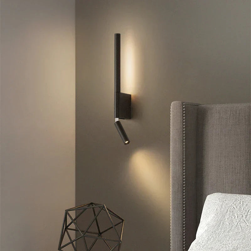 GlowSphere - Adjustable LED Wall Lamp for Bedroom in Hotel Style