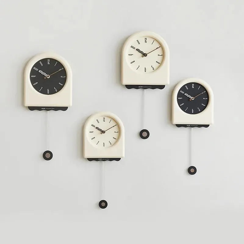 CremePendulum - Reloj de Pared Estilo Coreano con Diseño Moderno