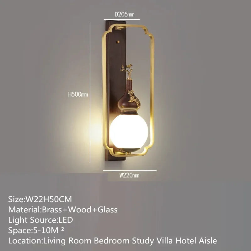 MessingLuxe - Lámpara de pared contemporánea