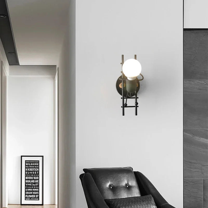 RobotLicht - Aplique moderno para habitaciones infantiles