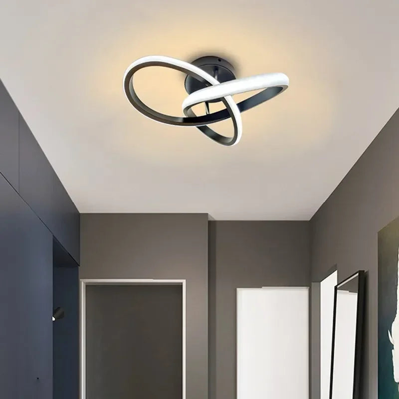 Lampada da soffitto LED moderna - 2 anelli design creativo