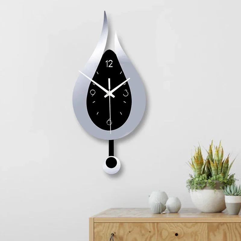 WaterDrop - Reloj de pared colgante minimalista moderno