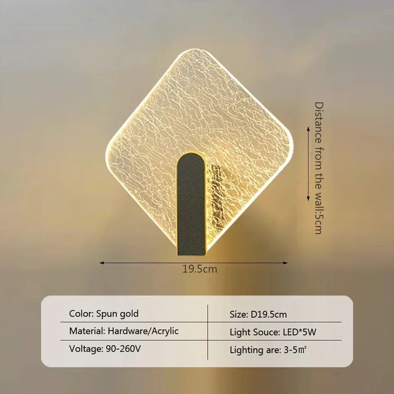 NordicGlow - LED Wall Lamp made of Acrylic for Bedroom and Living Room