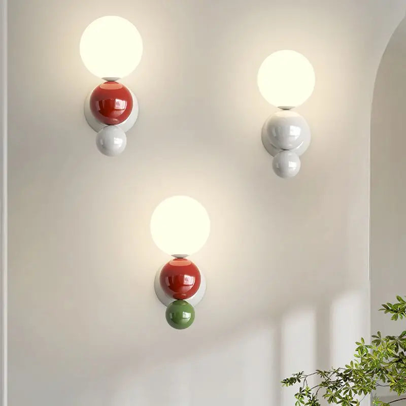 PearlGlow - Nordic LED Wall Lamp with Adjustable Color Lighting