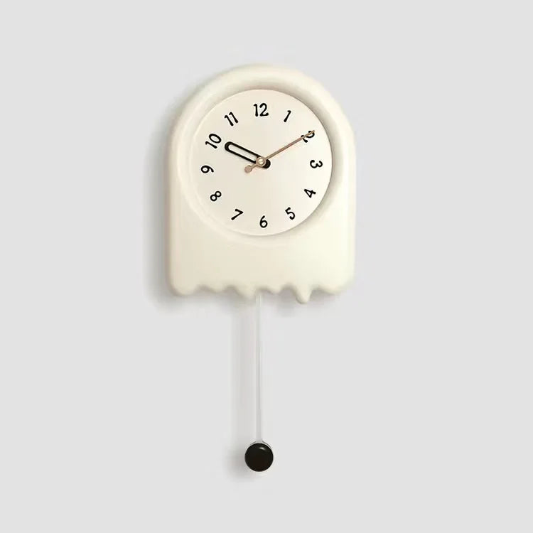 CremePendulum - Reloj de Pared Estilo Coreano con Diseño Moderno