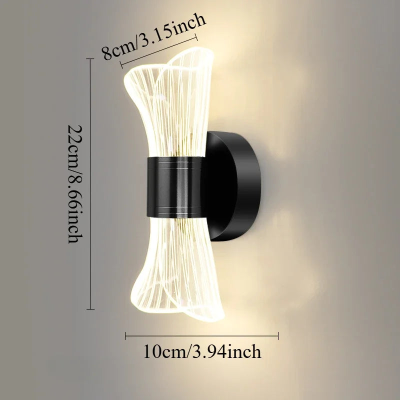 GlowCurve - Modern LED Wall Lamp for Bedroom and Living Room