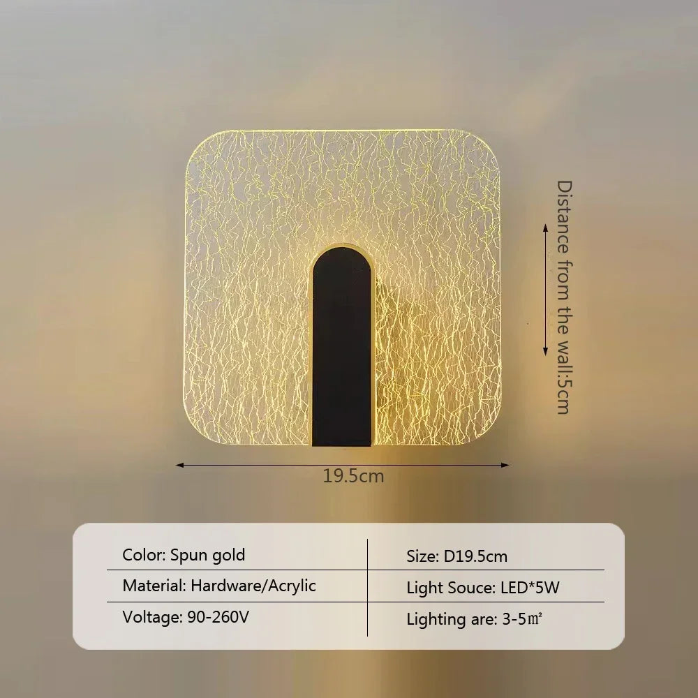 NordicGlow - LED Wall Lamp made of Acrylic for Bedroom and Living Room