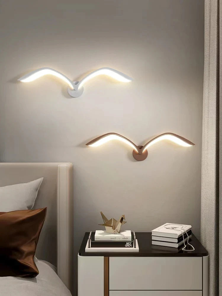 SkyGlow - Lámpara de pared Gaviota moderna