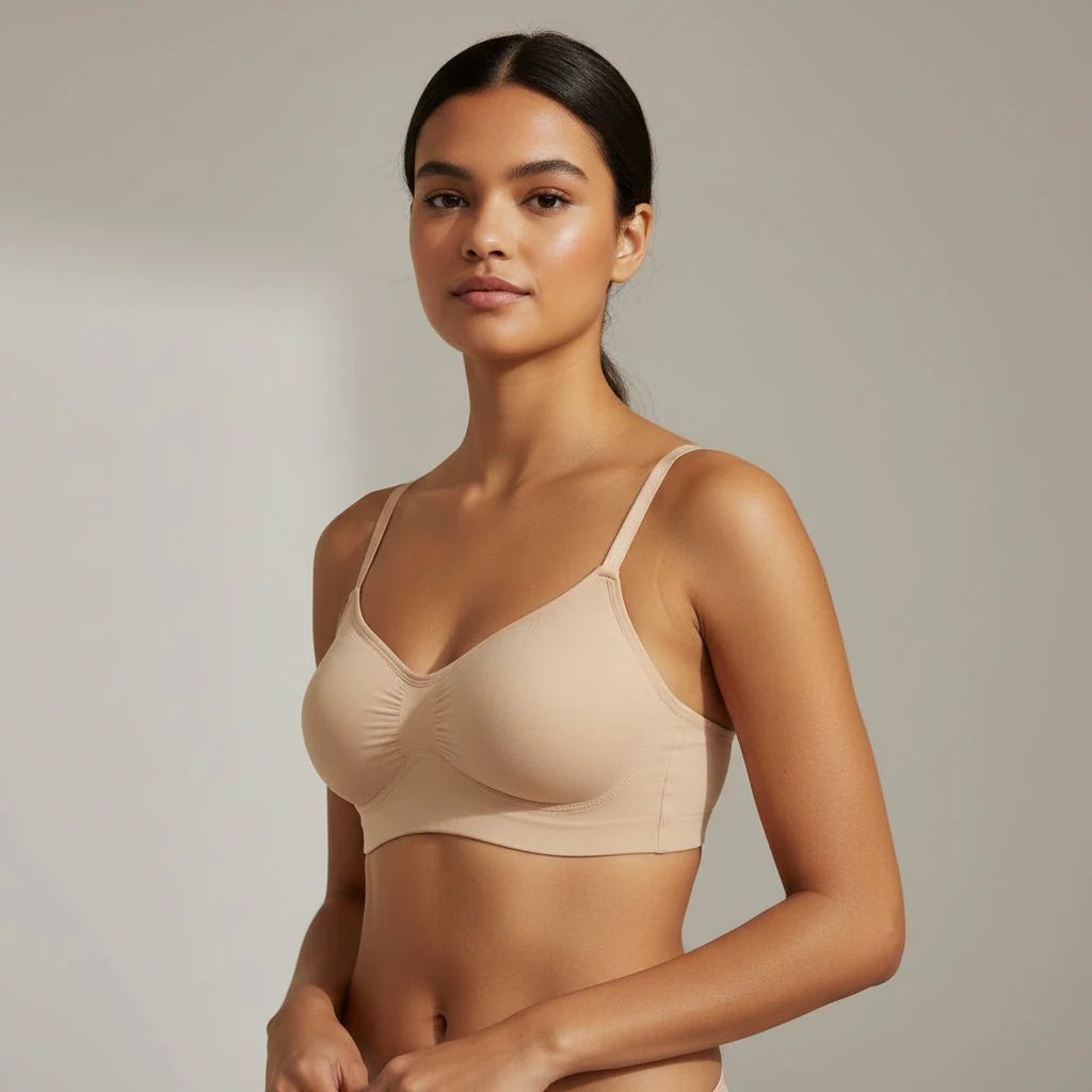 Seamless Wireless Push Up Bra Women Full Support
