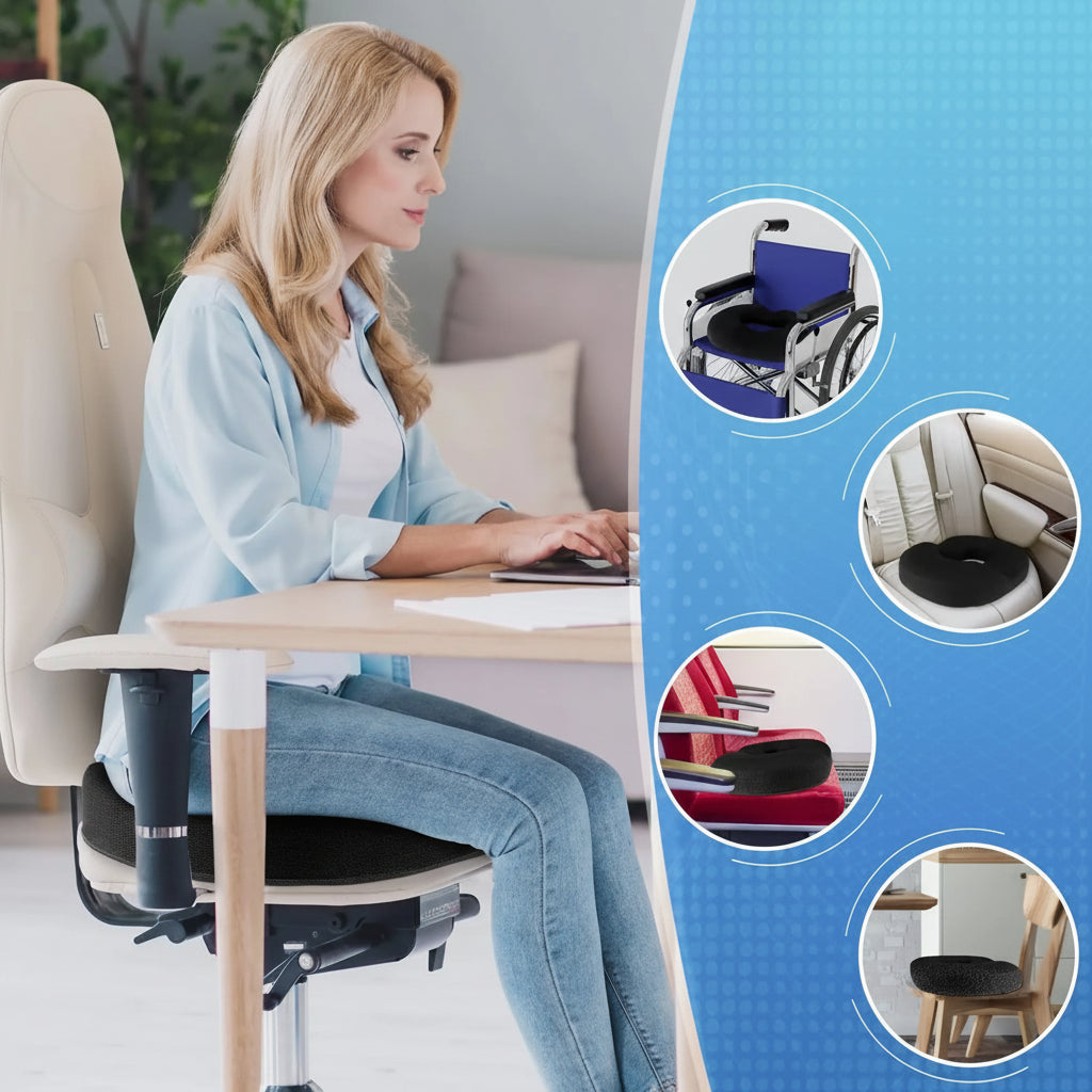 Ergonomic Donut Cushion Seating Comfort Support