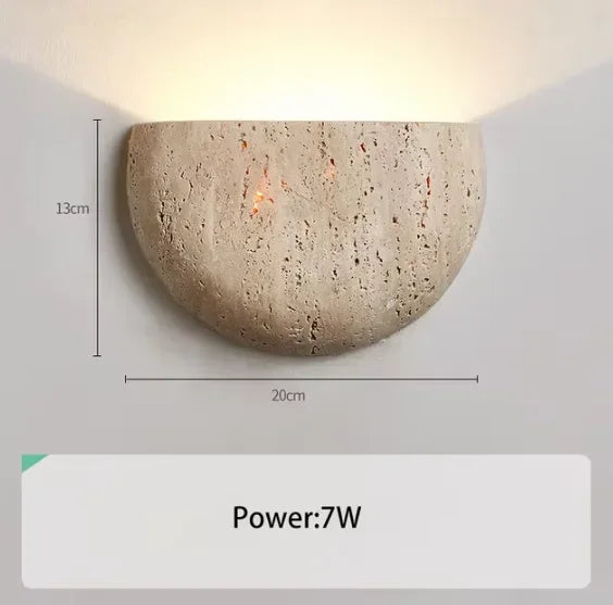 ZenGlow - Lámpara de pared minimalista en estilo Wabi-Sabi