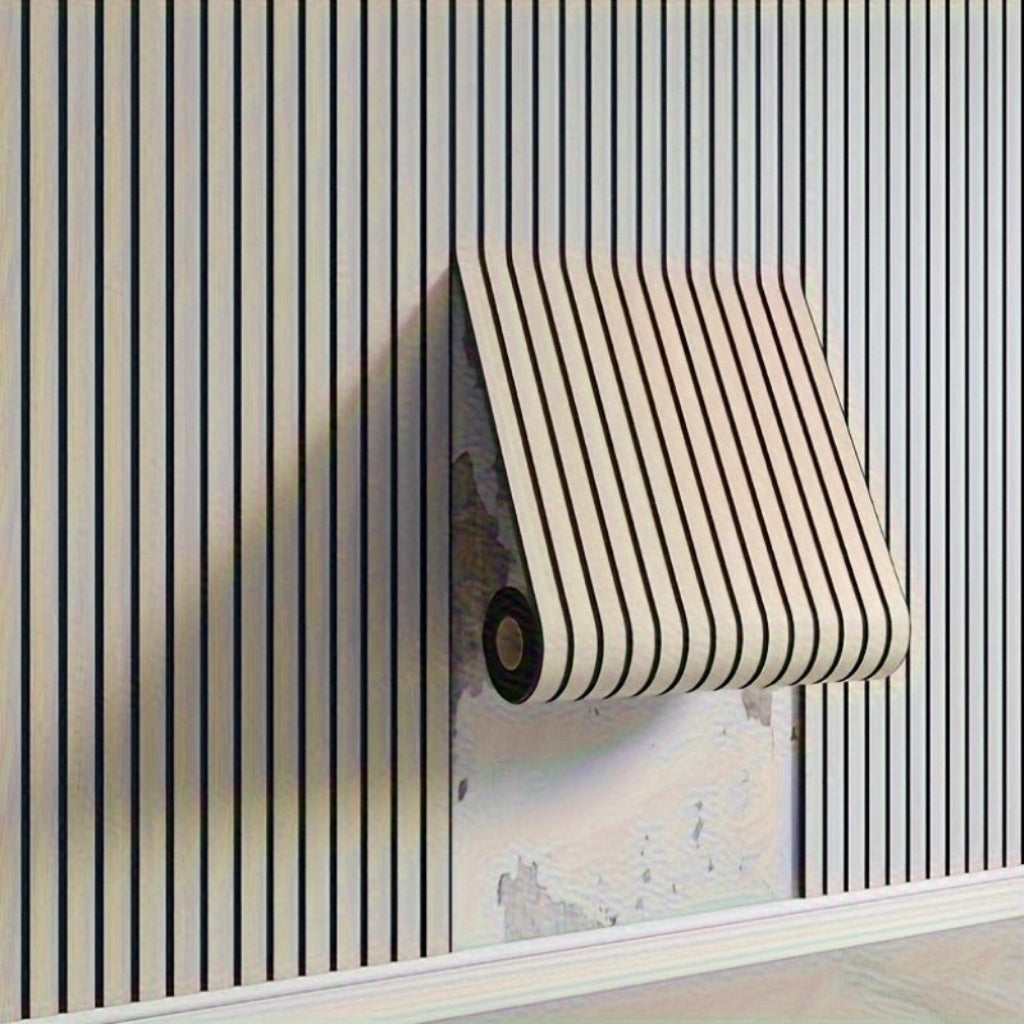 Self Adhesive 3D Wood Effect Wall Panels PVC Home Decor Panels 4