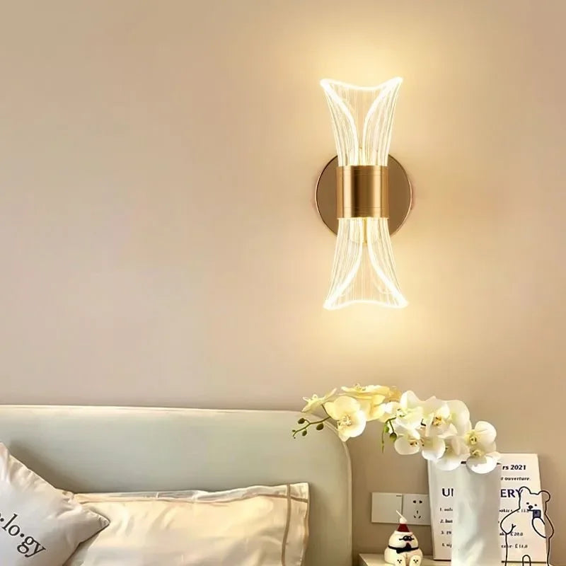 GlowCurve - Modern LED Wall Lamp for Bedroom and Living Room