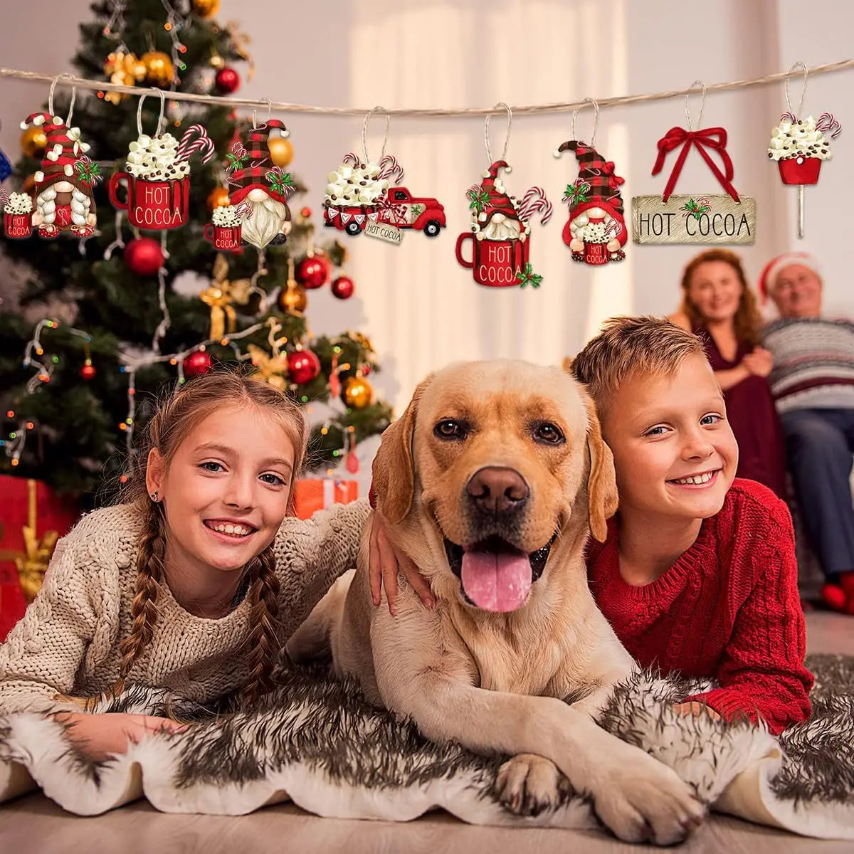 KerstGnomes - Houten Gnomes voor DIY Kerstdecoraties