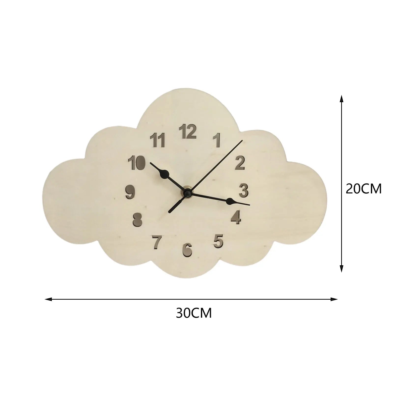NordicWall - Reloj de pared silencioso decorativo para niños y sala de estar