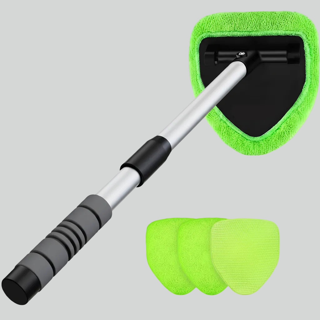 Limpa-vidros Automático de Microfibra com Cabo Extensível