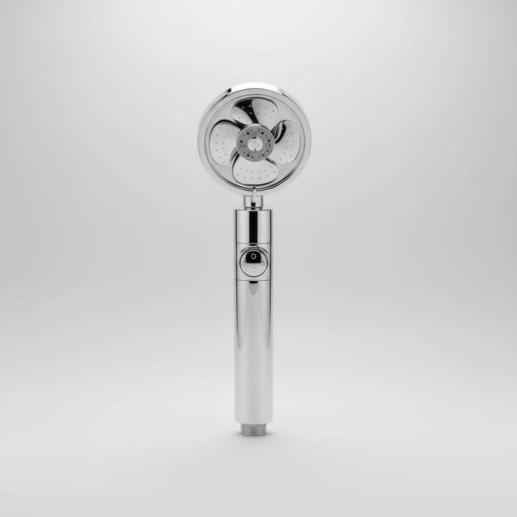 Conjunto de Chuveiro Alta Pressão Cabeça de Chuveiro Giratória Economizadora de Água Massagem