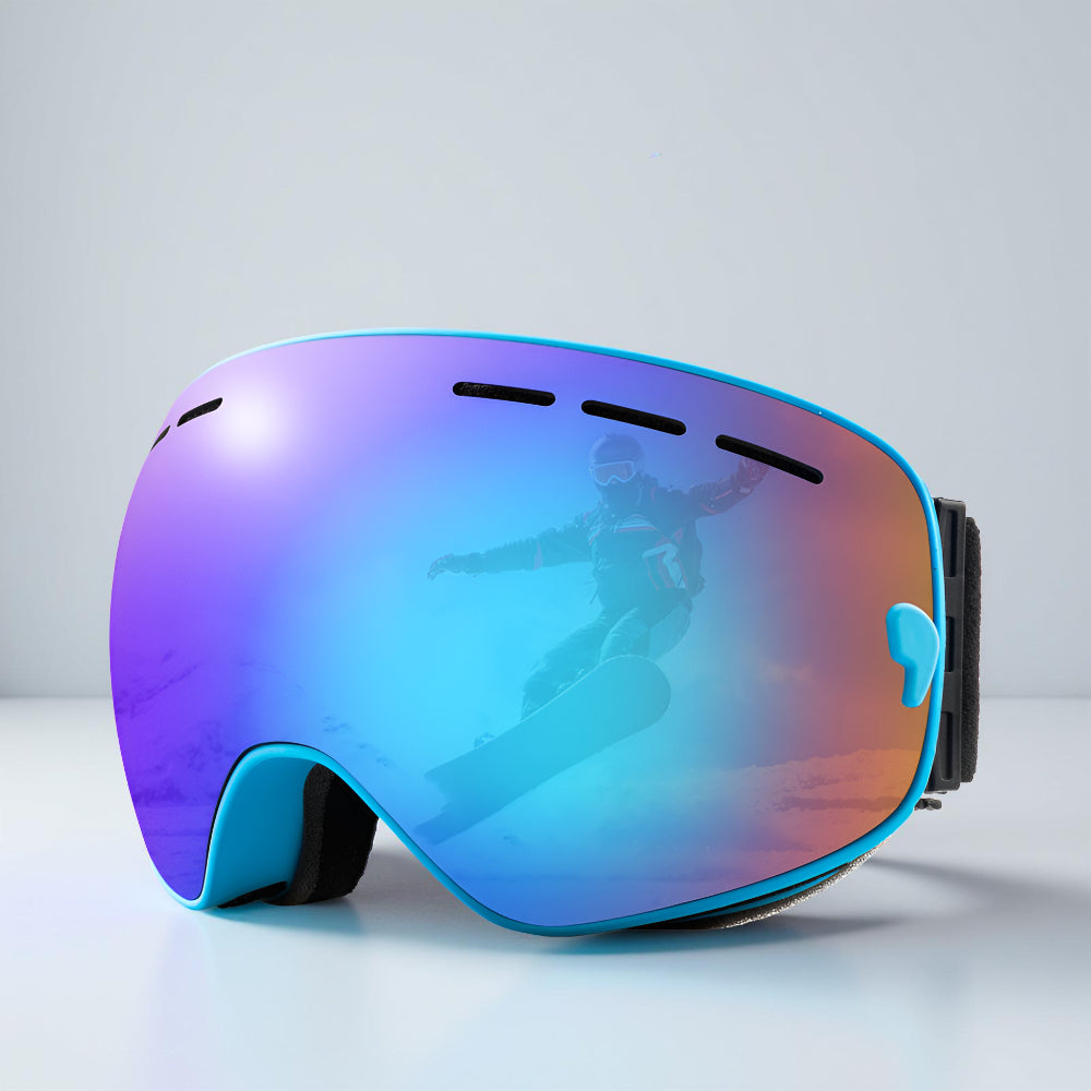 Ski Goggles Frameless OTG Interchangeable Lens Design