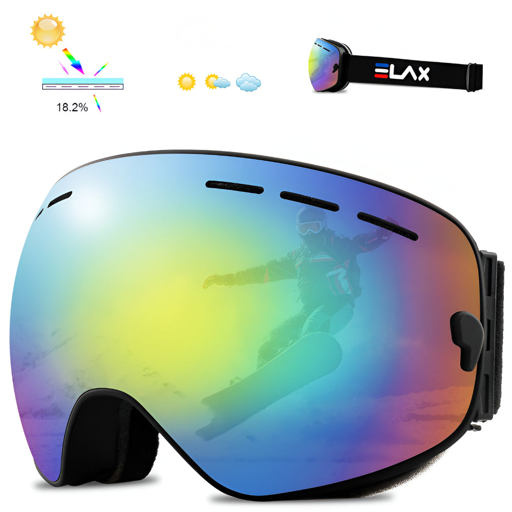 Ski Goggles Frameless OTG Interchangeable Lens Design