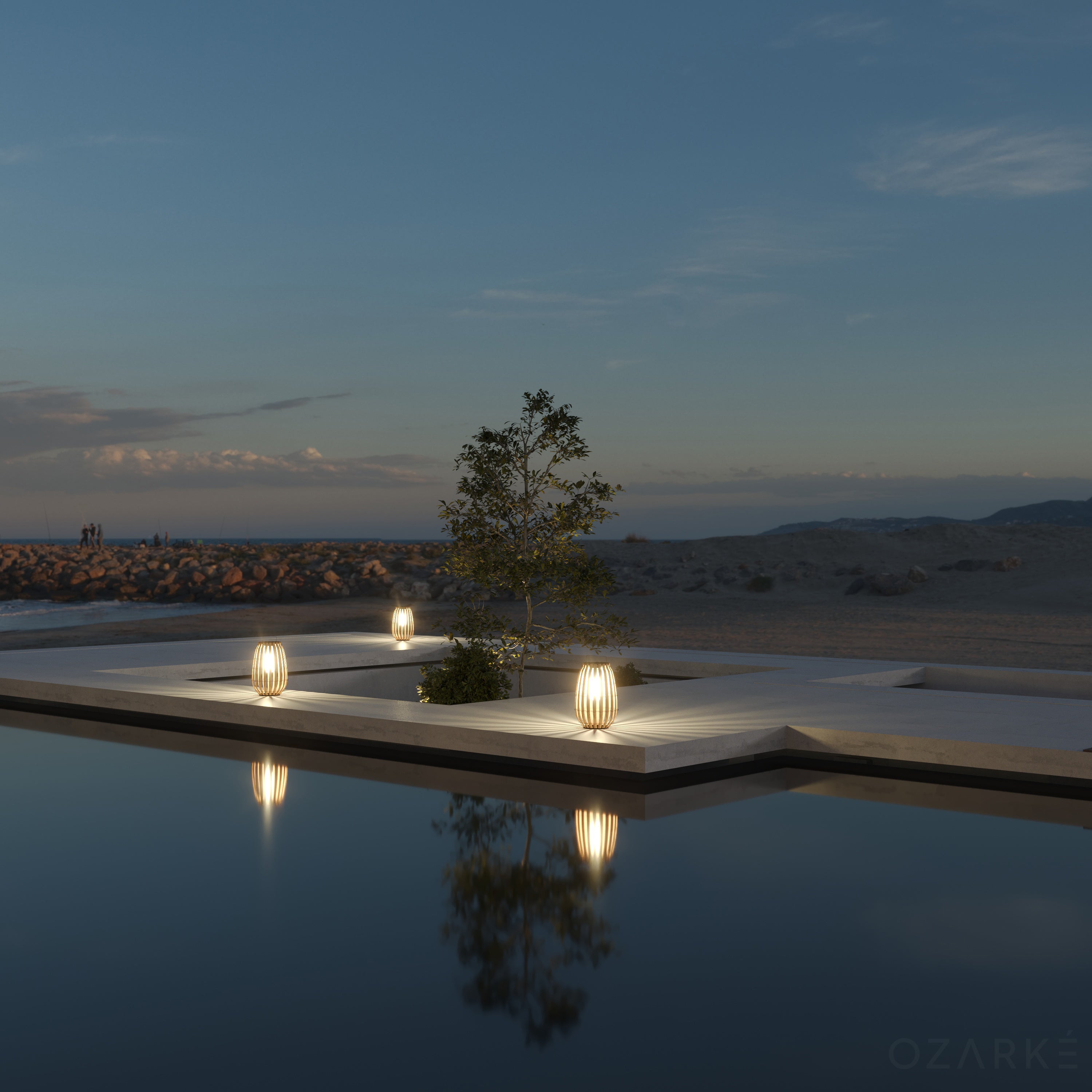 Lampada da esterno Hemel - Illuminazione da giardino LED a energia solare