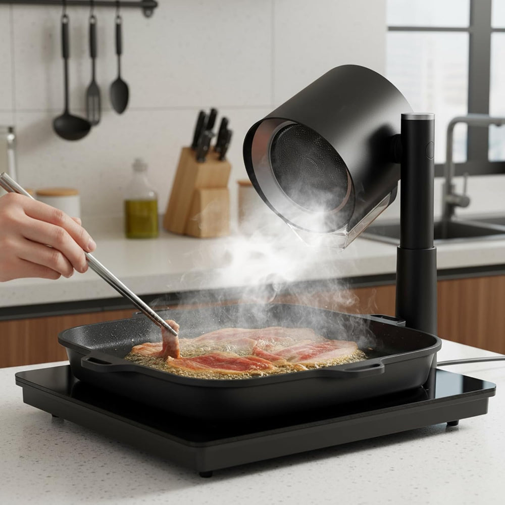 Afzuigkap Tafelmodel Draagbare Rookafzuiger Koken Barbecue