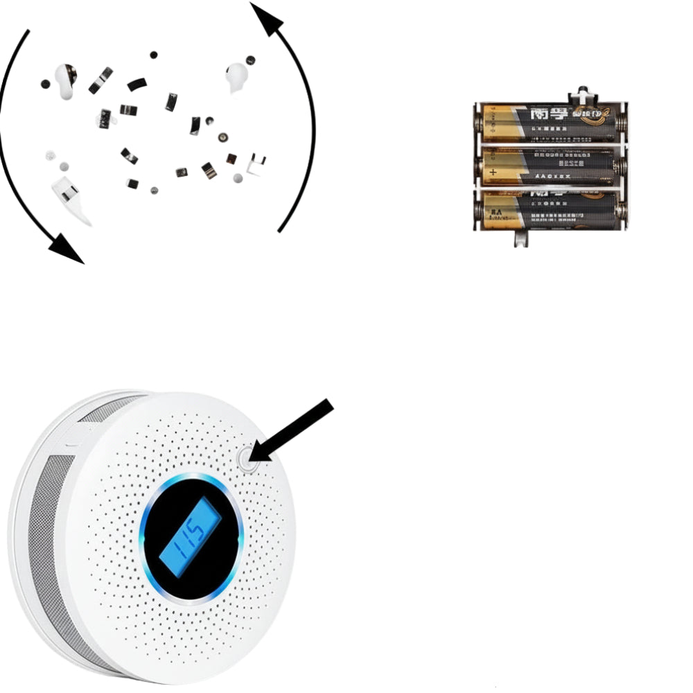 Smoke and Carbon Monoxide Detector 2-in-1 Long Battery Life Safety Device 1