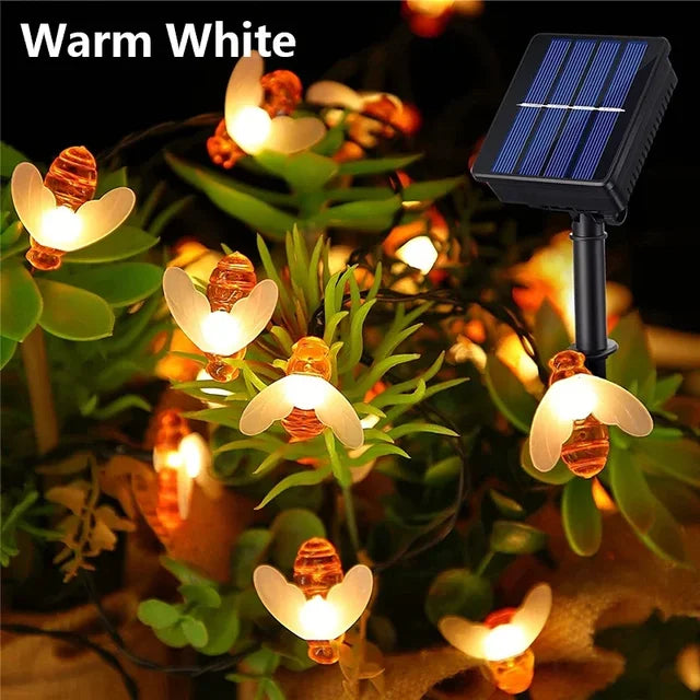 SolarBee - Solar Energy String Lights for Outdoor Use