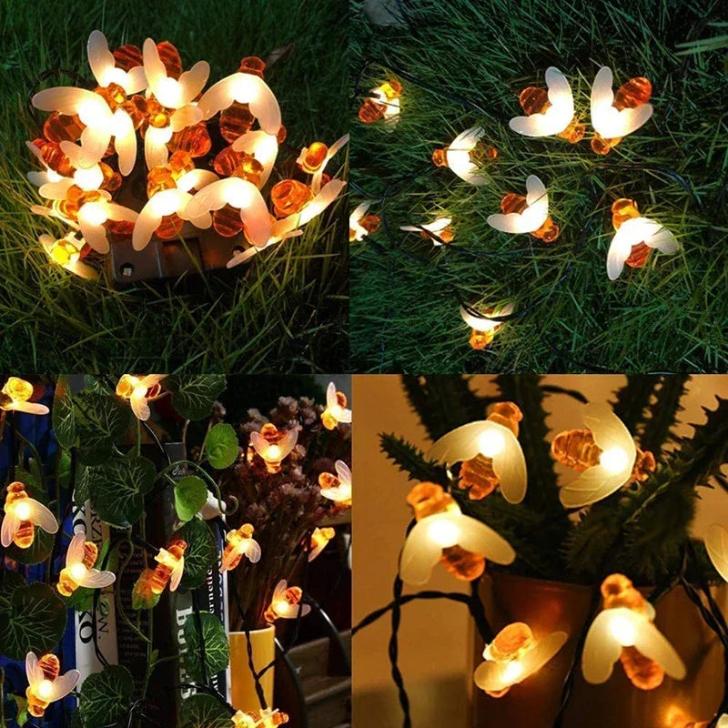 SolarBee - Solar Energy String Lights for Outdoor Use