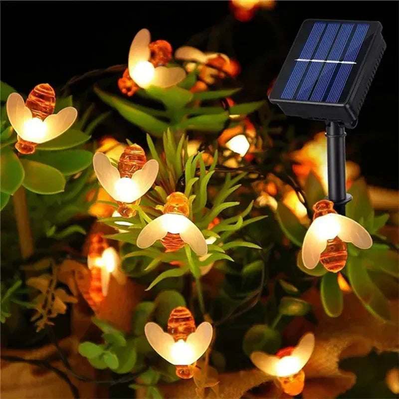 SolarBee - Solar Energy String Lights for Outdoor Use