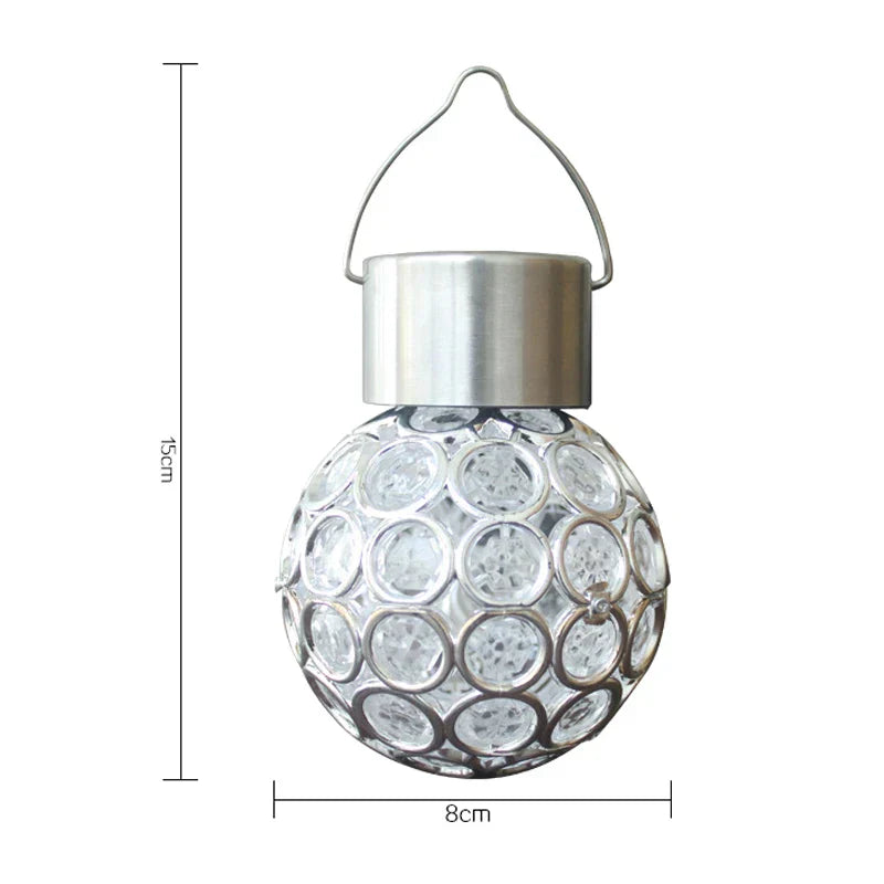 LumiSphere - Waterproof Solar Hollow Sphere Lamp for Outdoors – LED Garden Lighting for Patio and Balcony
