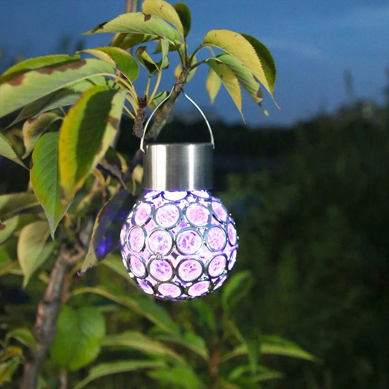 LumiSphere - Lampada Sferica Solare Impermeabile per Esterni – Illuminazione LED da Giardino per Terrazza e Balcone