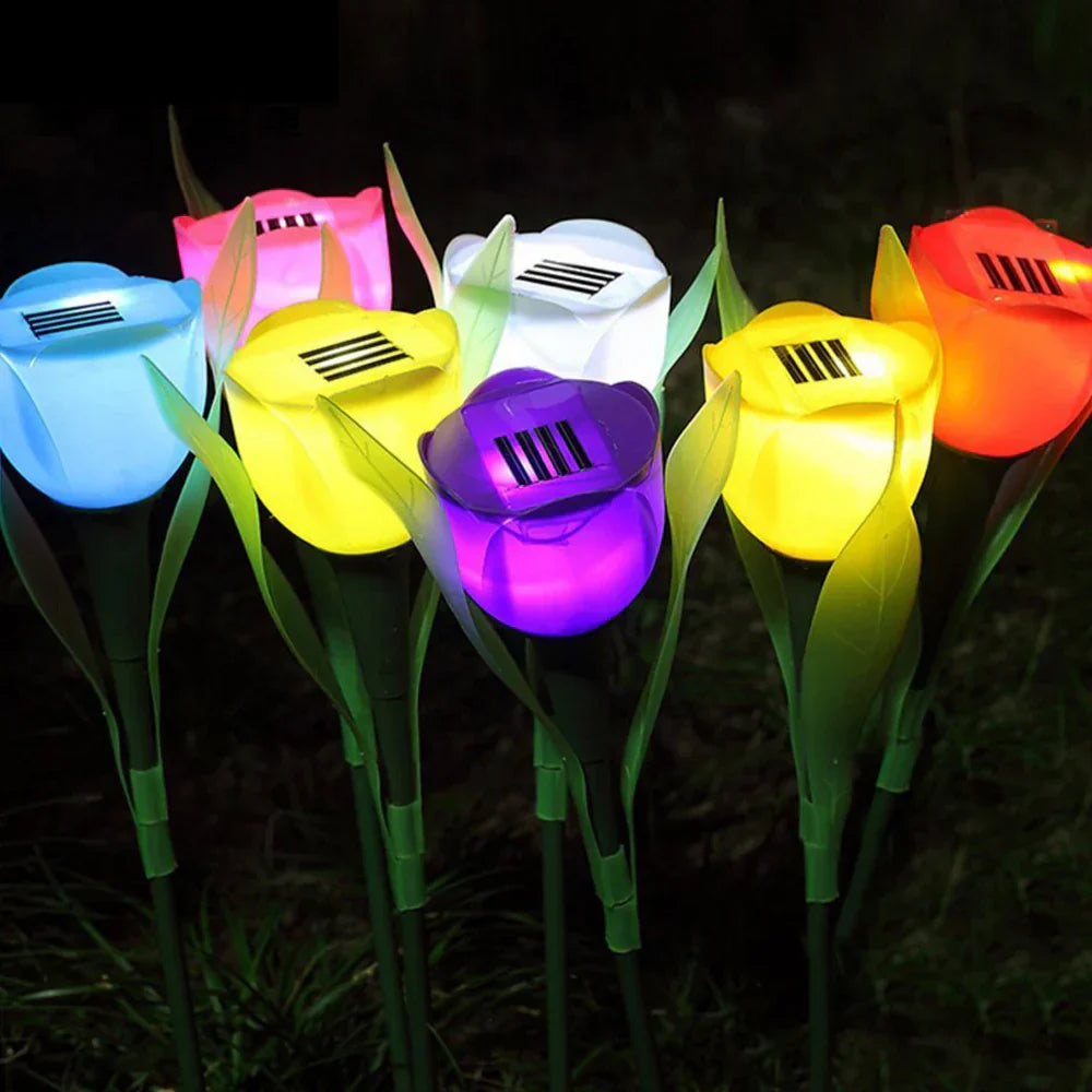 SolarGlow - Solar Energy Tulip Lamps for the Garden – Decorative LED Outdoor Lighting