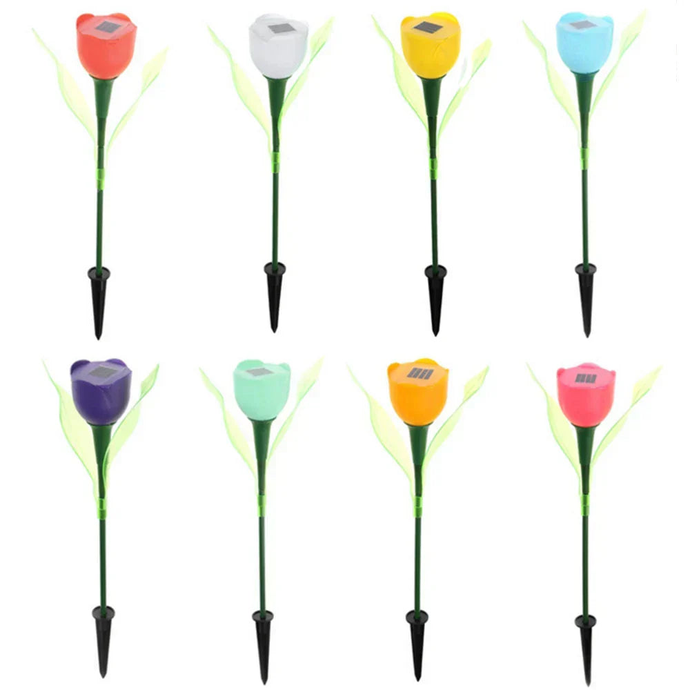 SolarTulip - Solar Garden Lamp in Tulip Shape for Atmospheric Outdoor Lighting